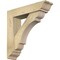Ekena Millwork Olympic Traditional Rough Sawn Bracket w/ Offset Brace, Douglas Fir, 6"W x 24"D x 24"H BKT0604X24X24OLY01RDF - alternate 1